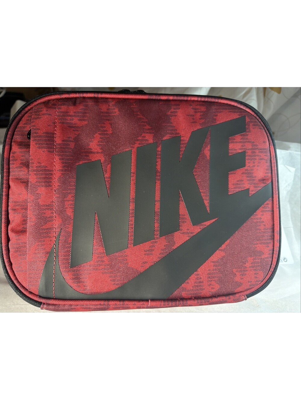 Nike Futura Fuel Pack Lunch Box Insulated Bag Gym Red Black 9A2744 H24 NWT